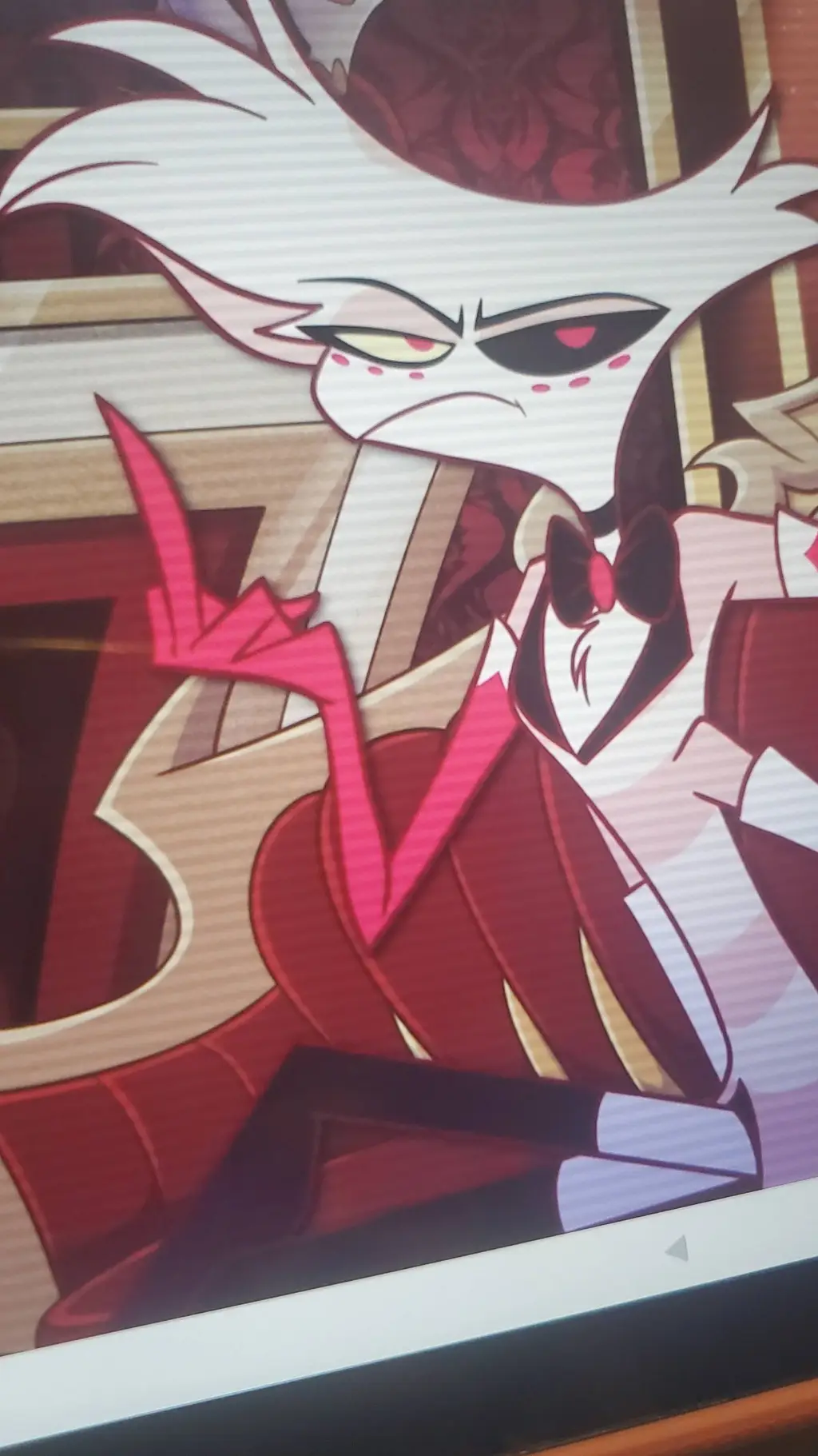 ai character: angle dust background