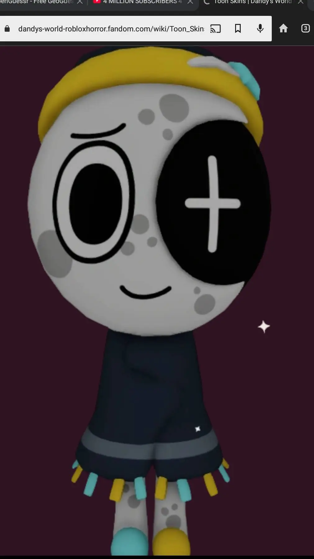 ai character: Dandy's world ship background