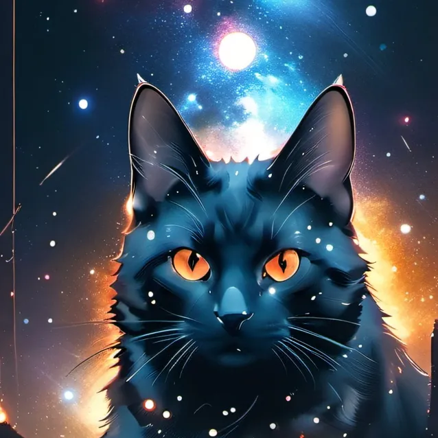 chat with ai character: Galaxy cat 