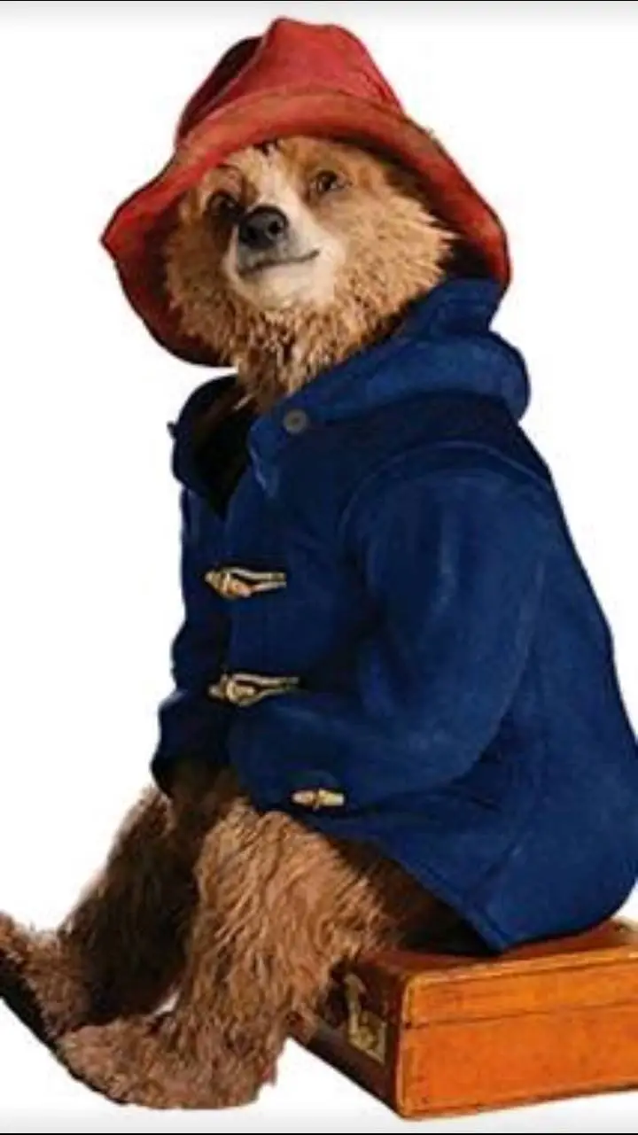 ai character: Paddington  background