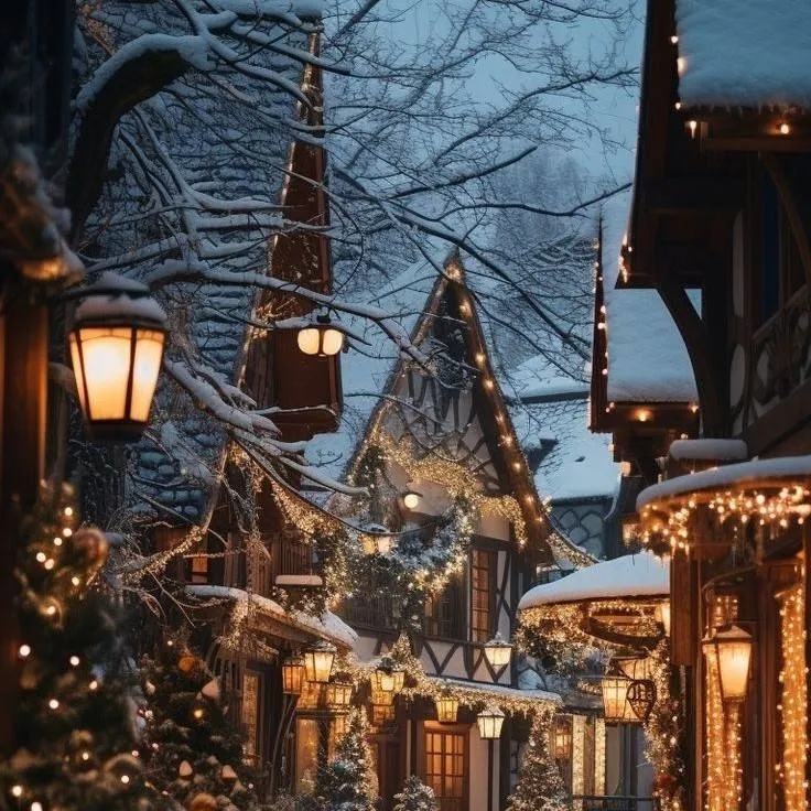 chat with ai character: The winter village