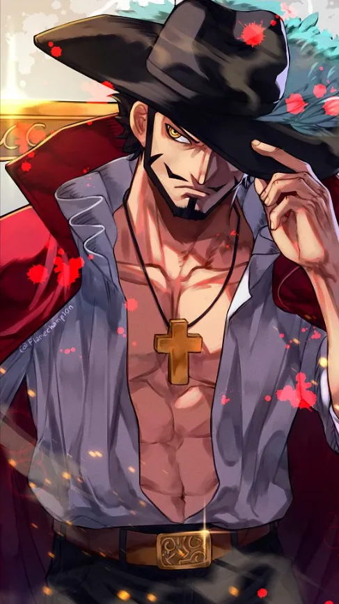 ai character: Mihawk (One Piece) background