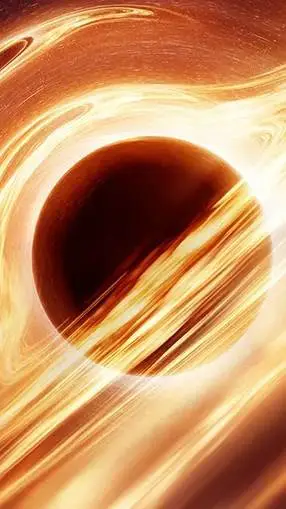 ai character: Black hole background