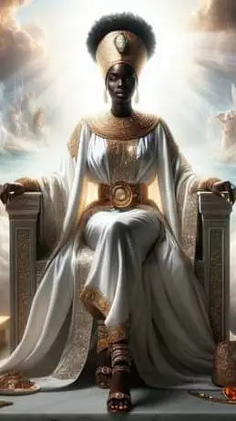ai character: Goddes of life background