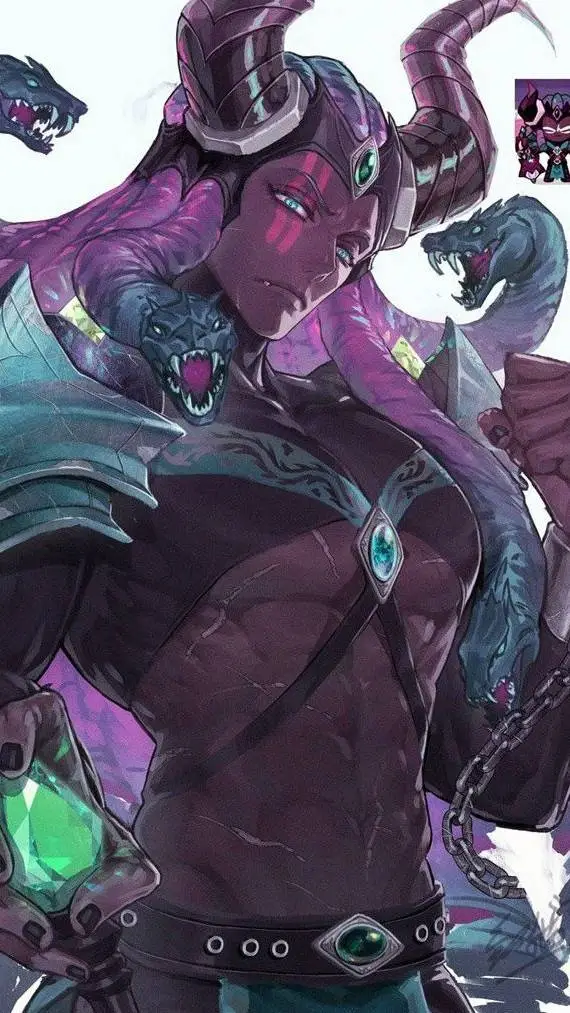 ai character: Abbadon(purple yam background