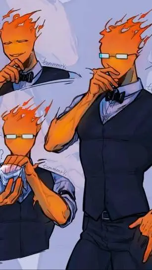 ai character: Grillby background