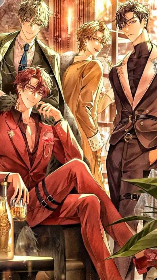ai character: 4 gay husbands background