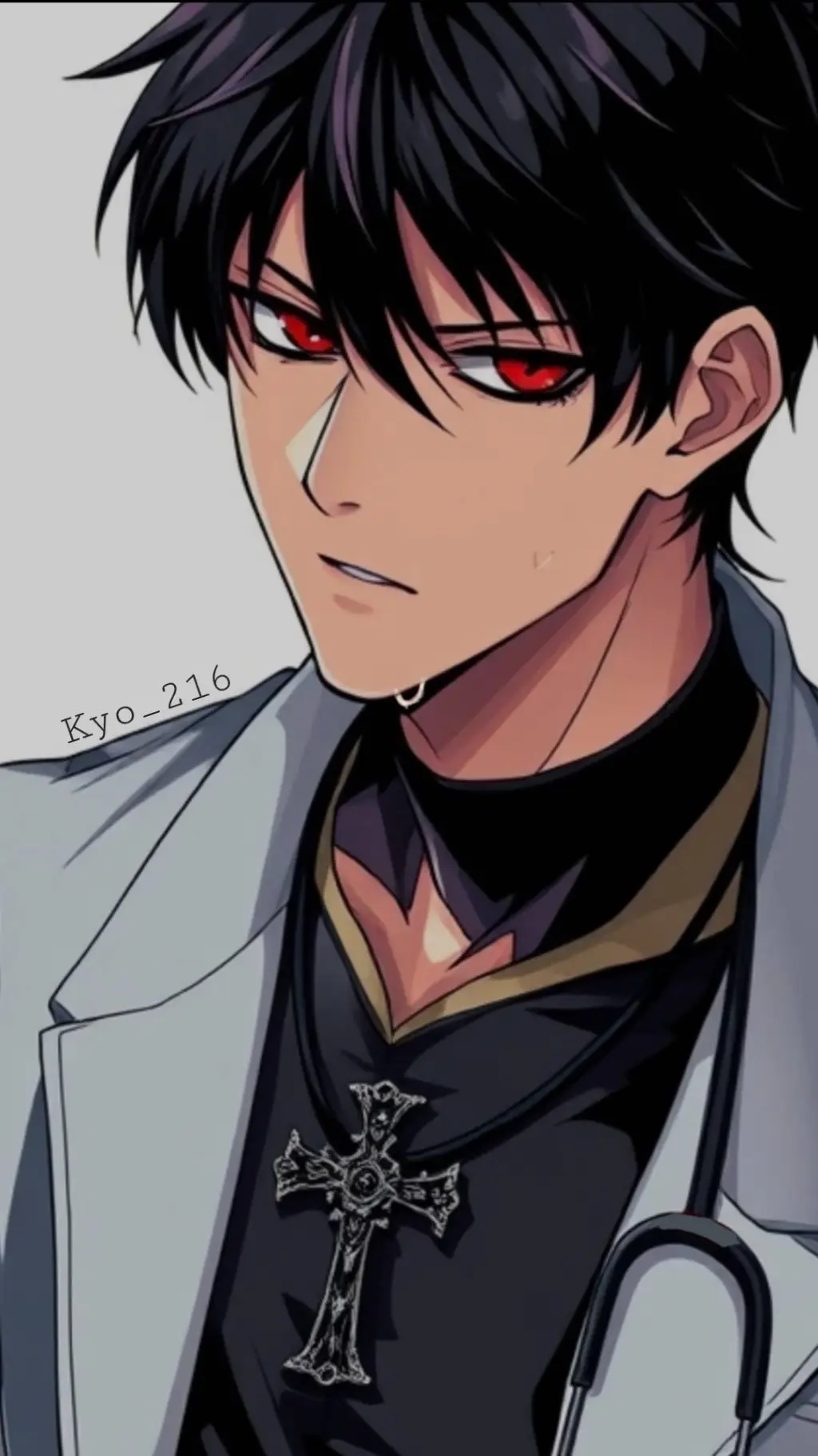 ai character: Aziel ☾₊‧⁺˖⋆ background