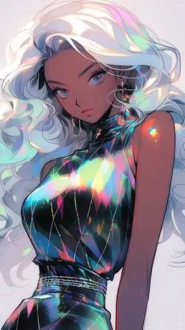 ai character: Crystal  background