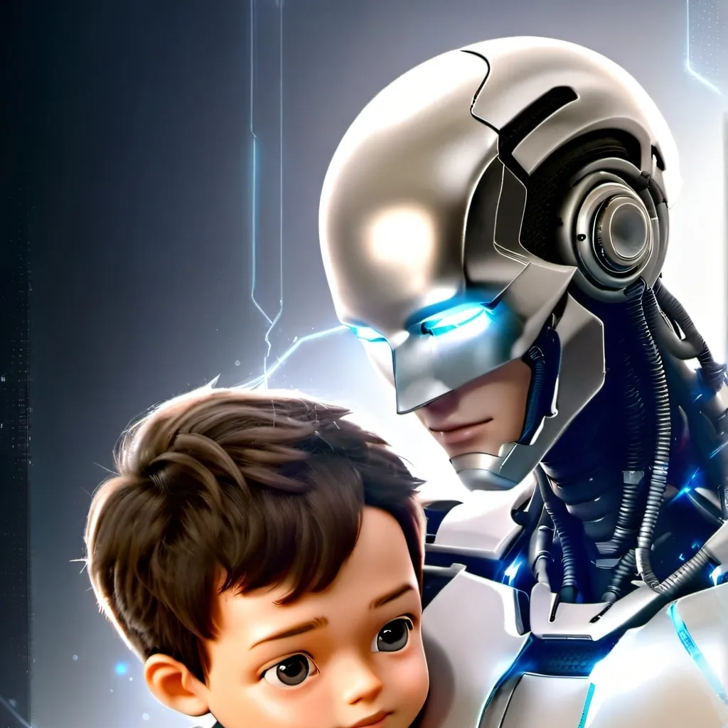 chat with ai character: Papá androide 