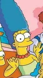ai character: Marge Simpson  background