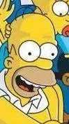 ai character: homer Simpson  background
