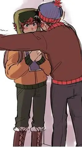 ai character: Stan X Kyle  background