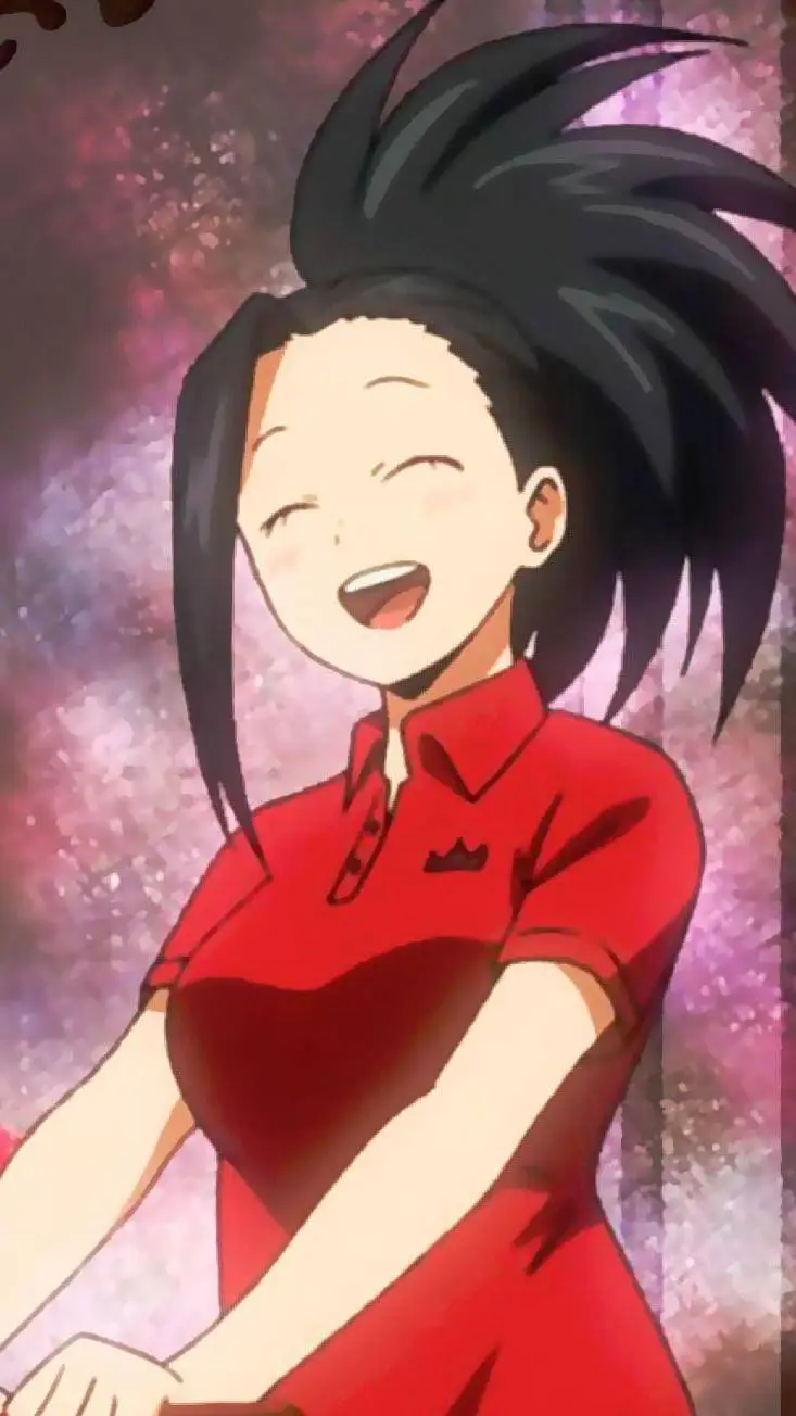 ai character: Momo Yaoyorozu background
