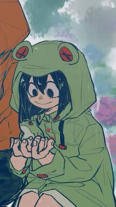 ai character: Tsuyu Asui background