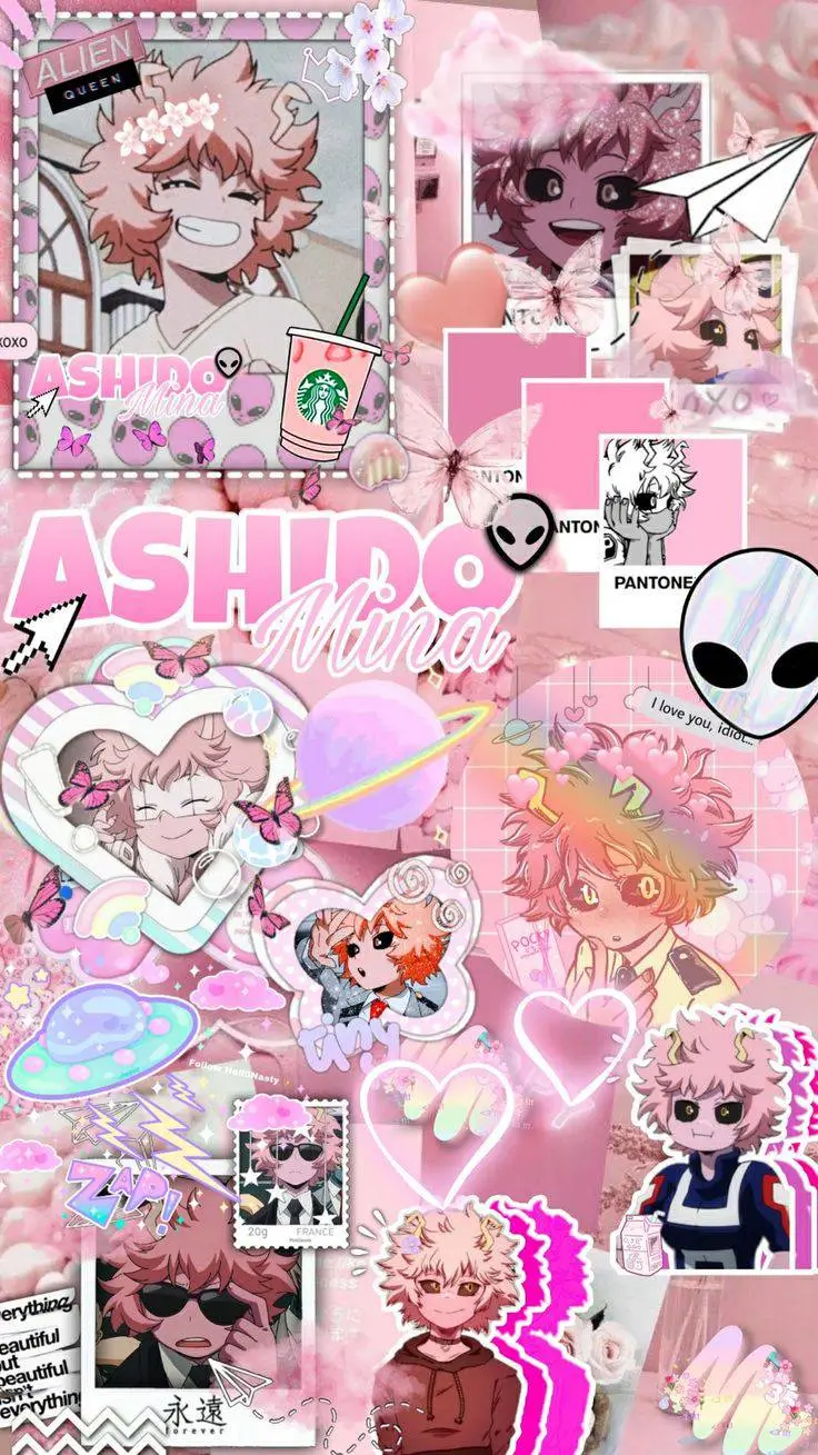 ai character: Mina Ashido  background