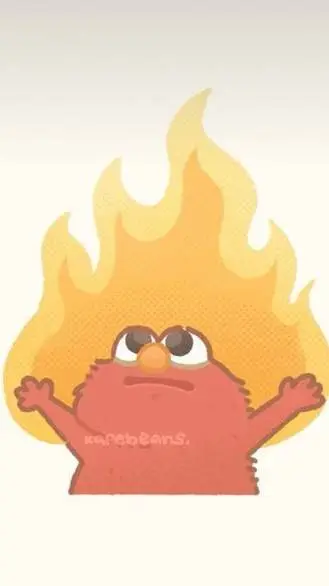ai character: Elmo mini cute background