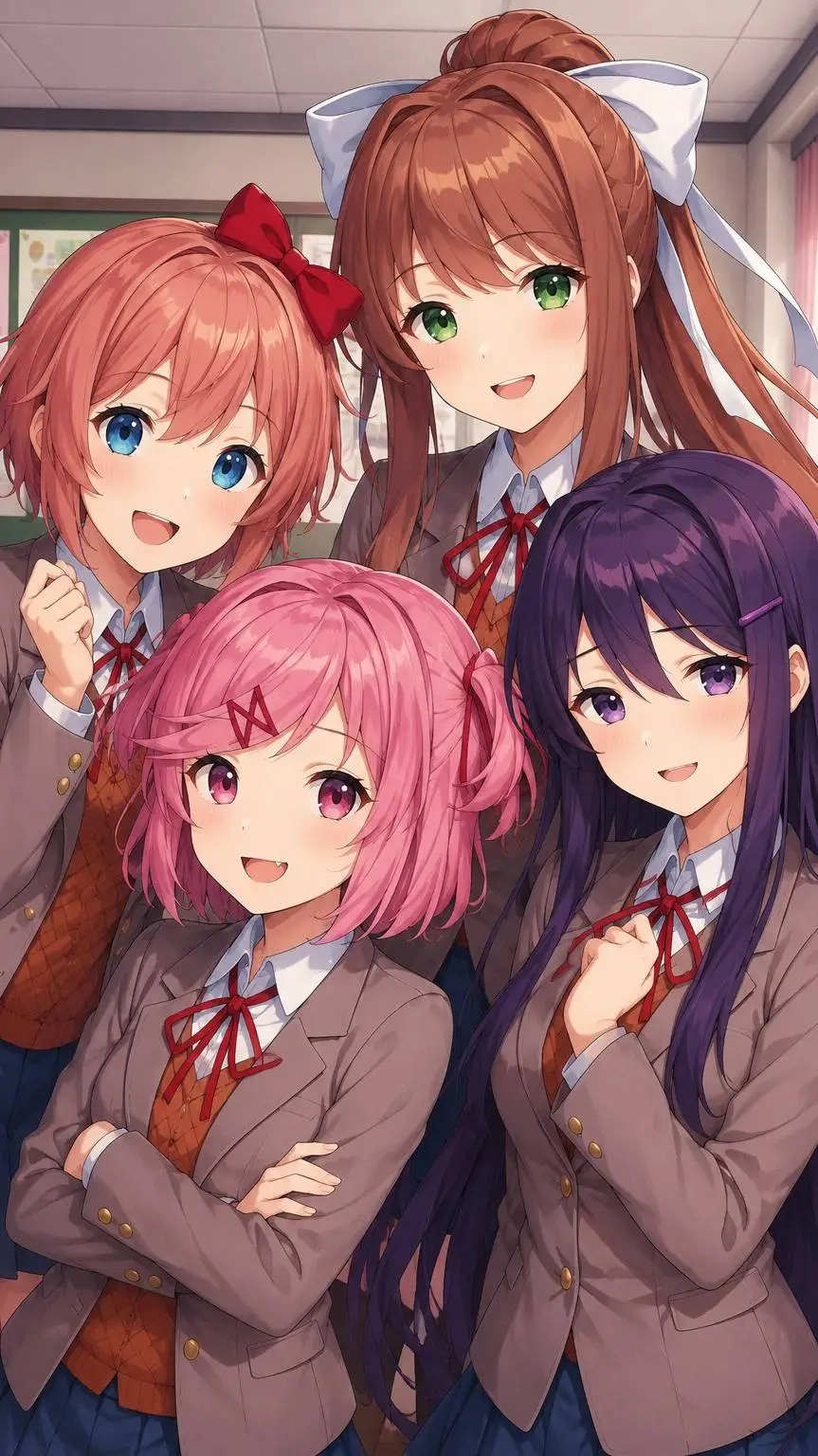 ai character: DDLC background