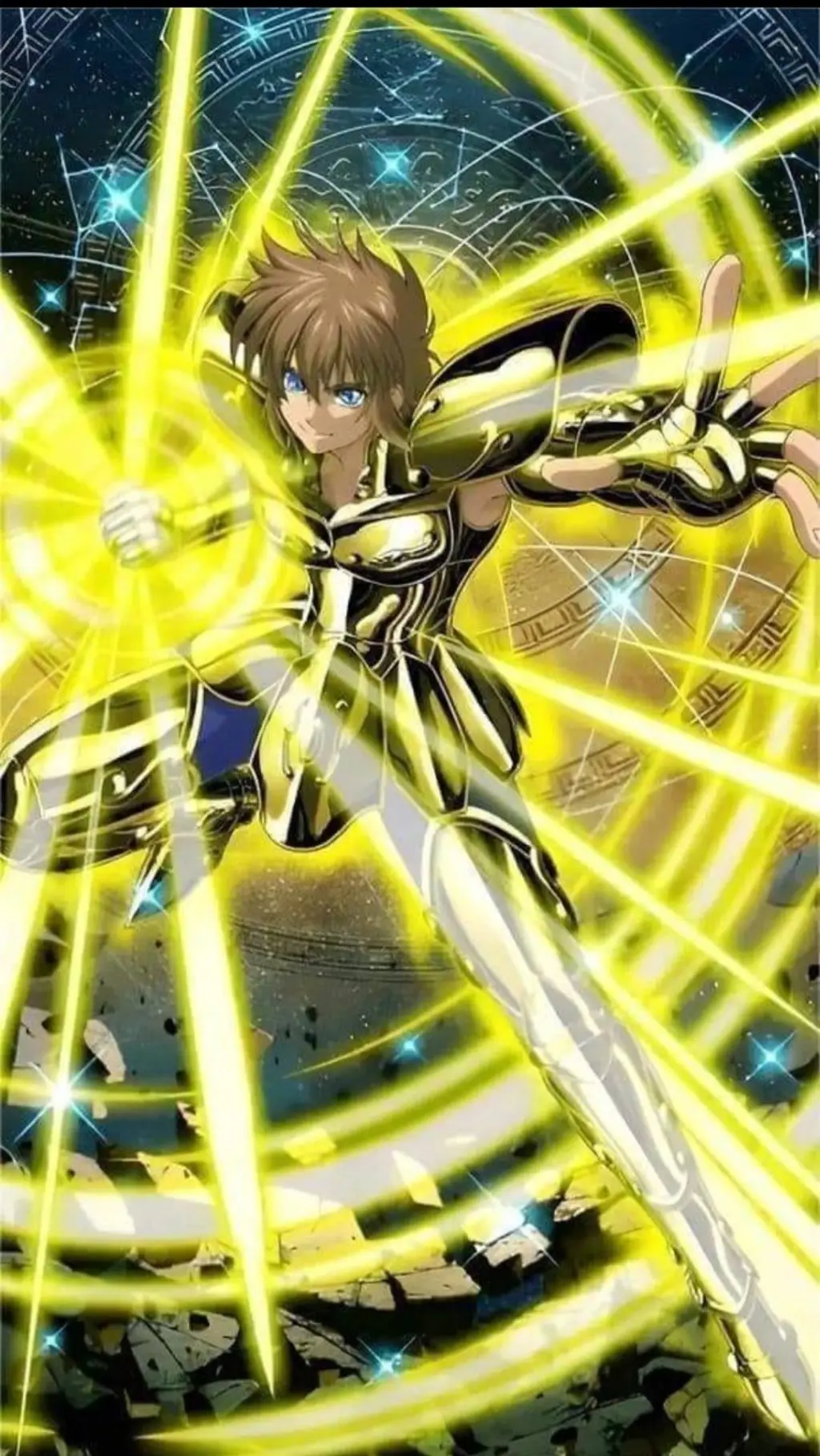 ai character: Regulus leo ♌️  background