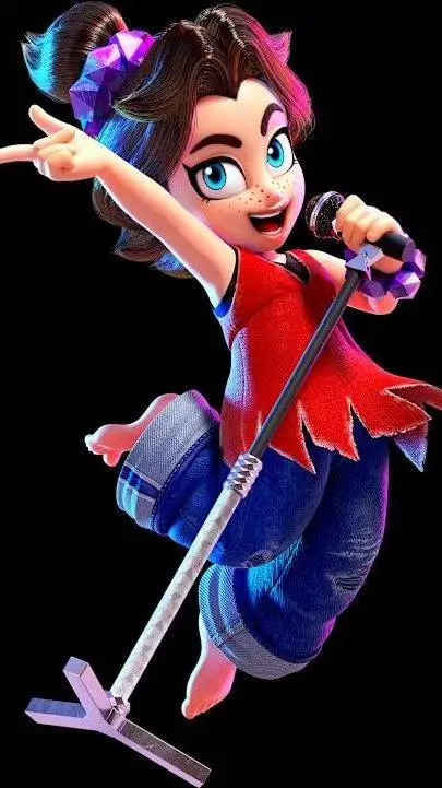 ai character: Pauline niña  background