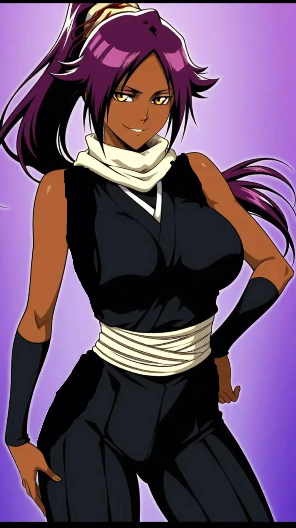 ai character: Yoruichi  background