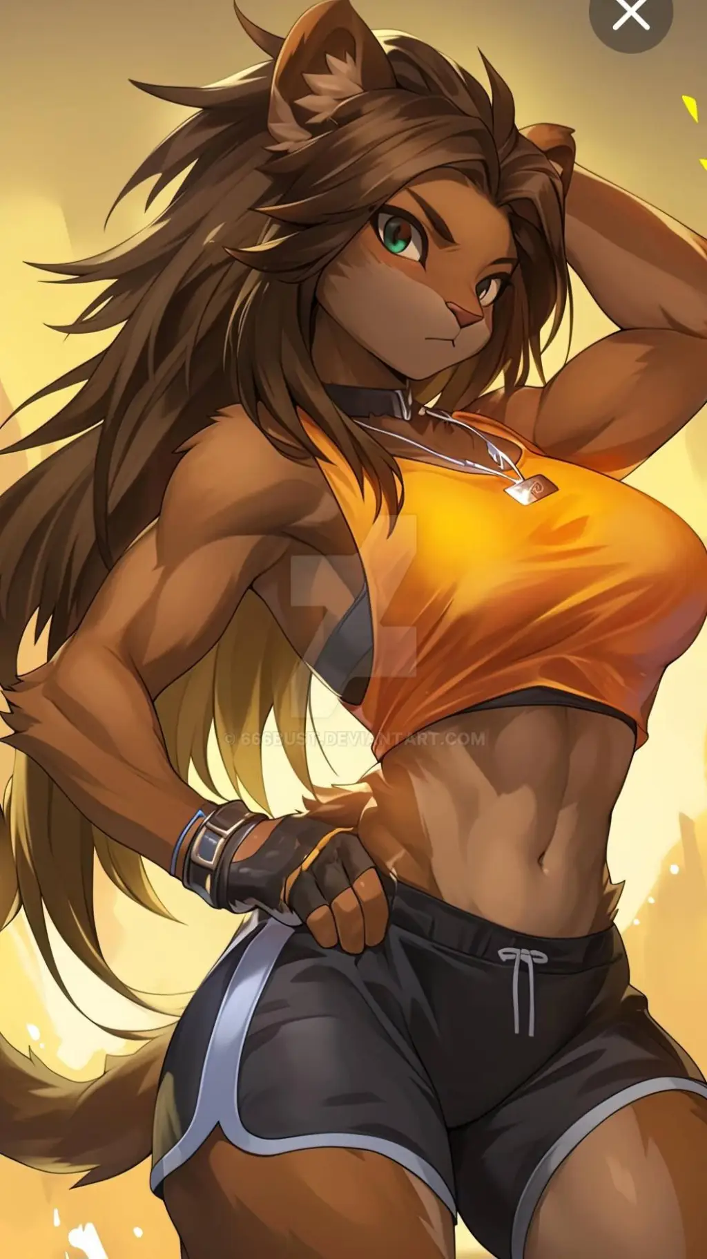 ai character: Elenor leona🦁 background