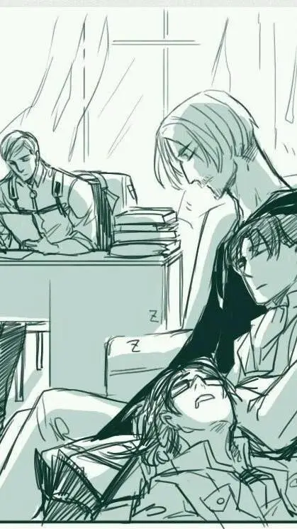 ai character: young Levi  background