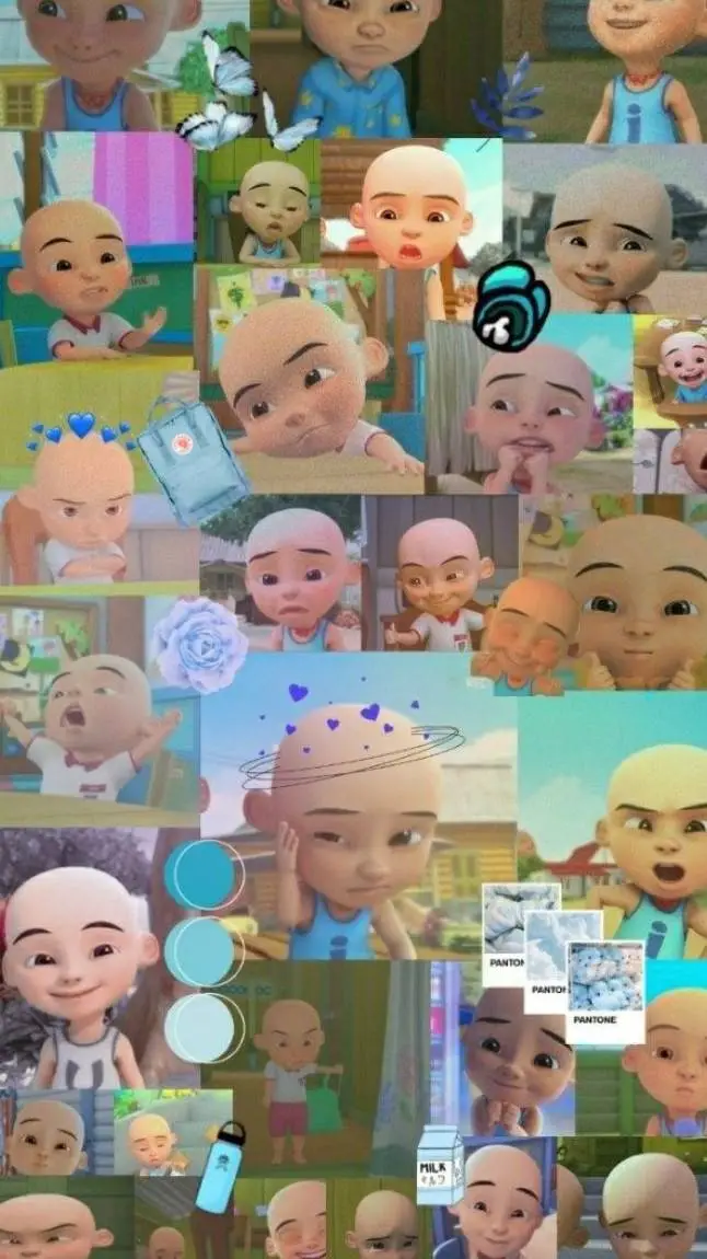 ai character: upin Ipin background