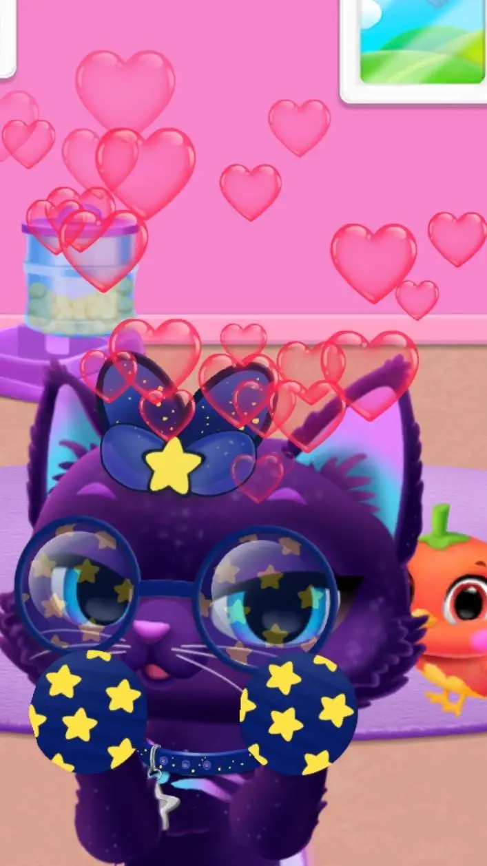 ai character: little galaxy  background
