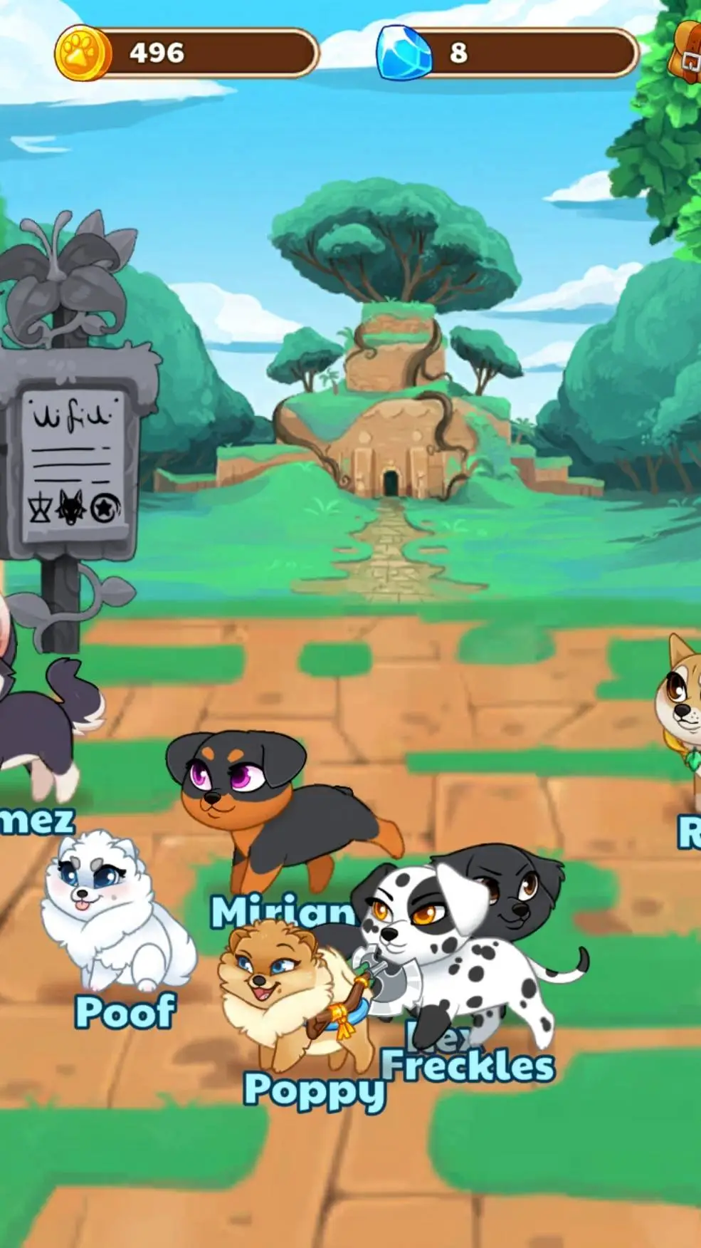 ai character: dungeon dogs background