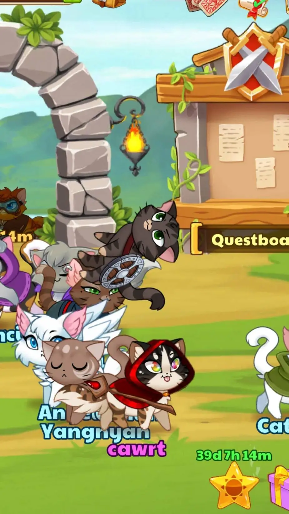 ai character: my castle cats background