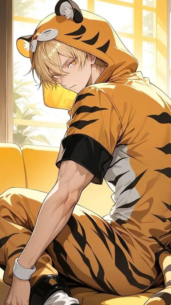 ai character: tiger background