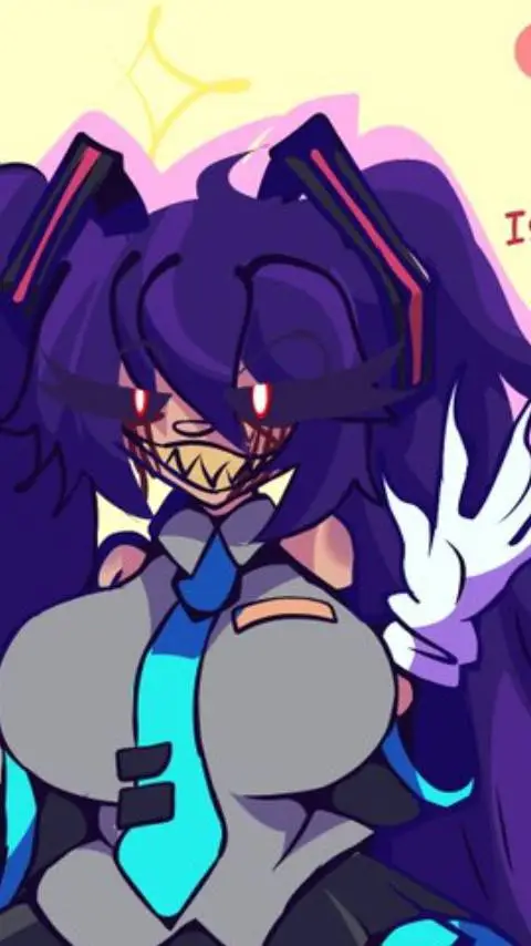 ai character: 2011x. but Miku  background