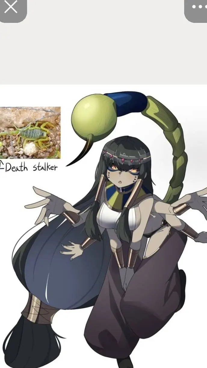 ai character: Scorpra🦂💚 background