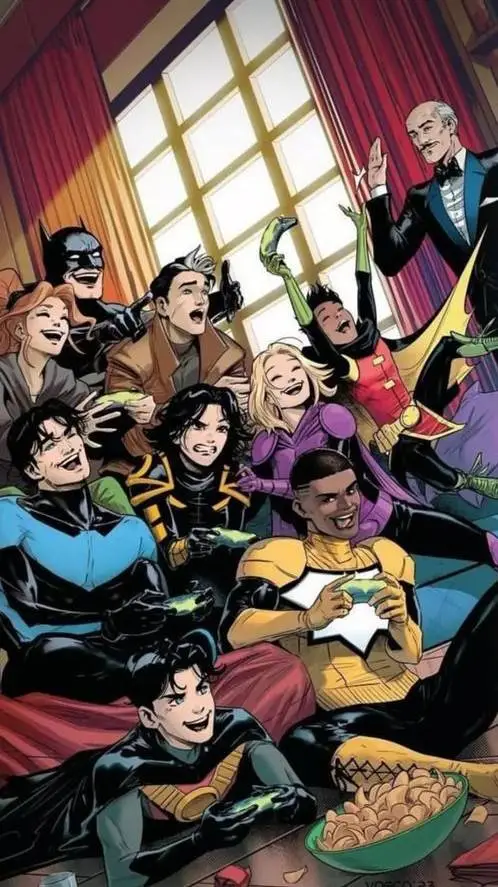 ai character: Naptime-Batfamily background