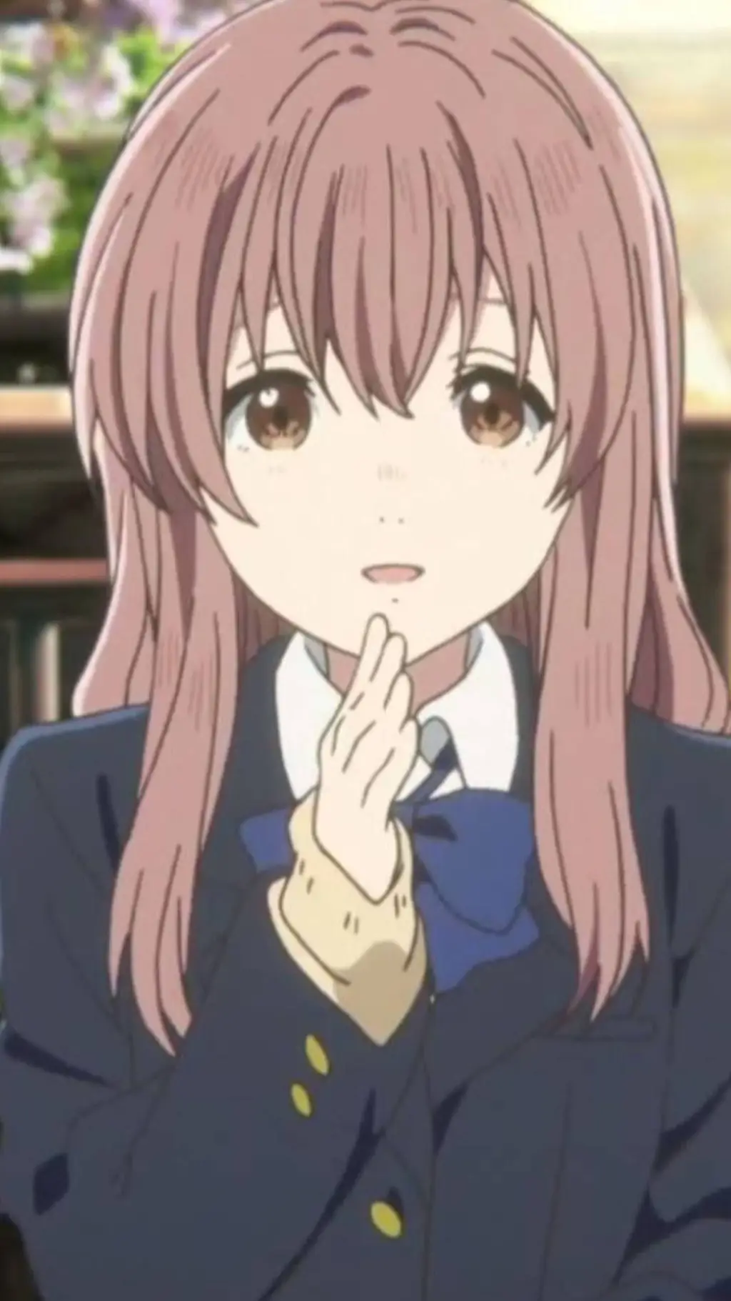 ai character: Shouko Nishimiya background