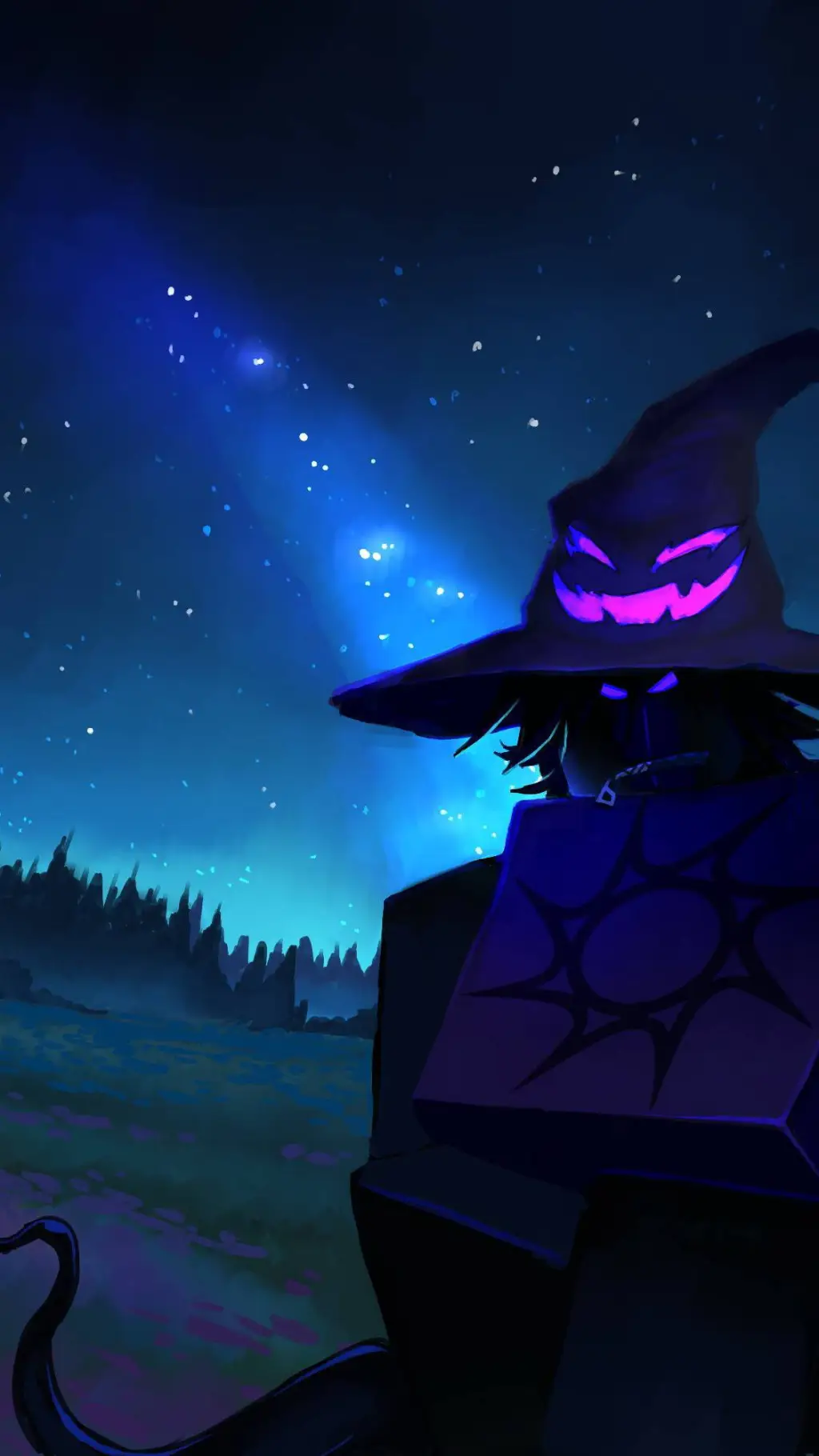 ai character: Azure background