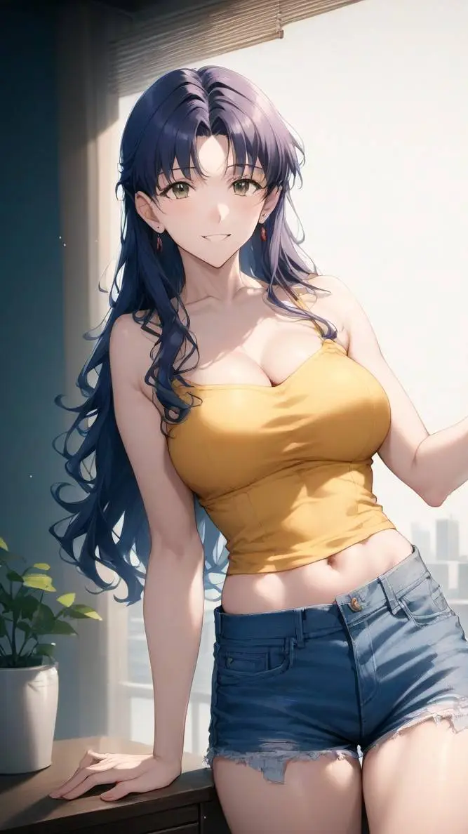 ai character: Misato Katsuragi background