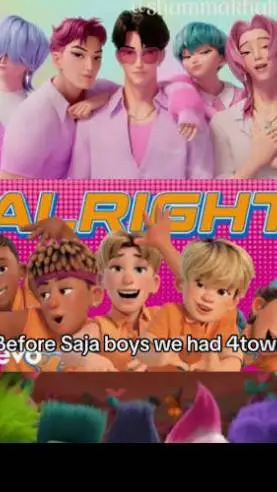 ai character: 4 town X Saja boys background