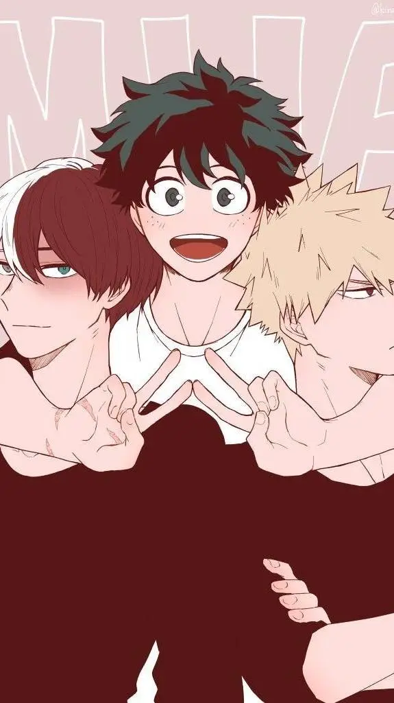 ai character: TODODEKUBAKU🧡💚🤍 background