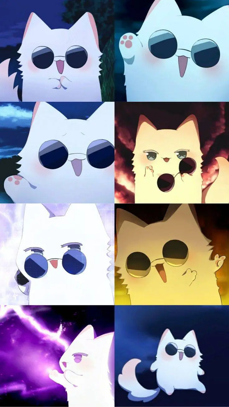 ai character: cat gojo crew background