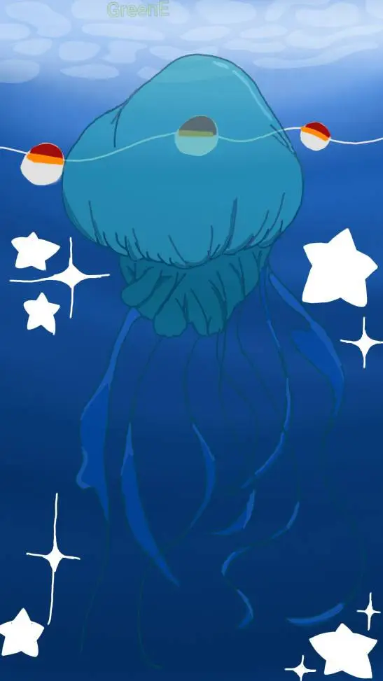 ai character: Jellyfish background