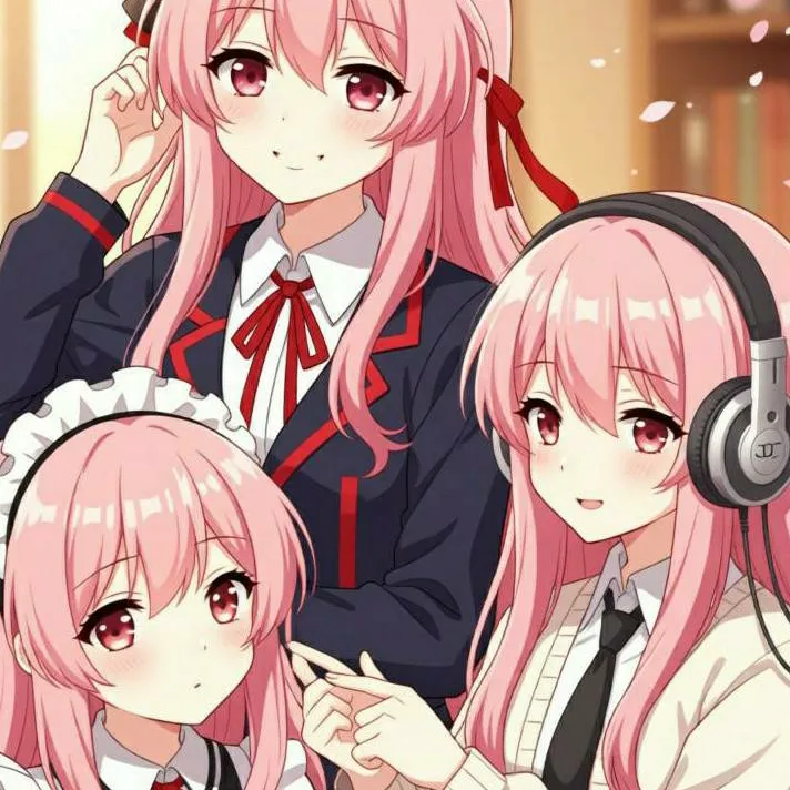 chat with ai character: Bruna, hina e elle