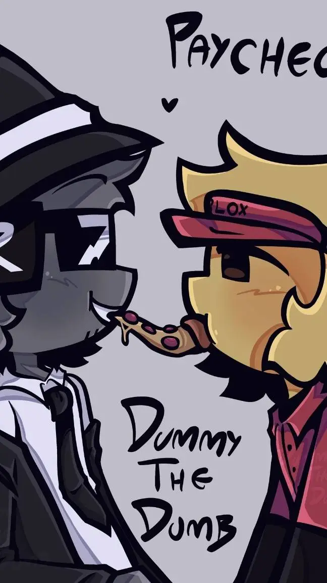 ai character: PAYCHECK🍕🔫 background