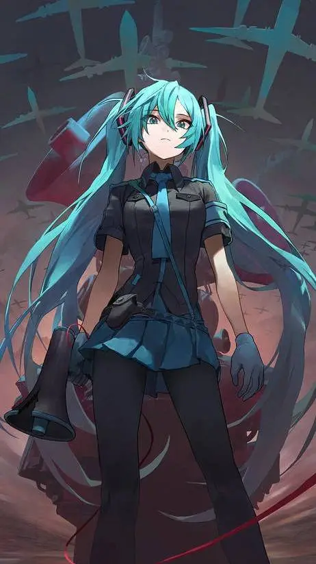 ai character: Hatsune Miku background
