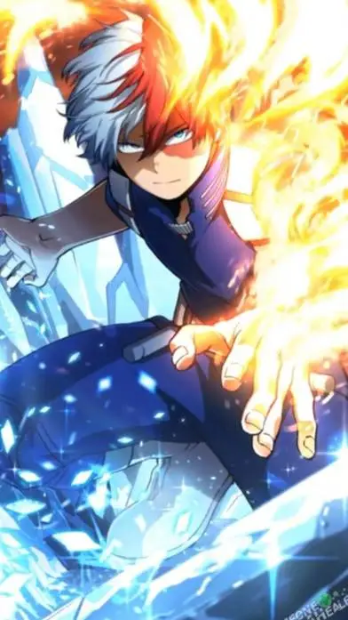 ai character: shoto todoroki  background