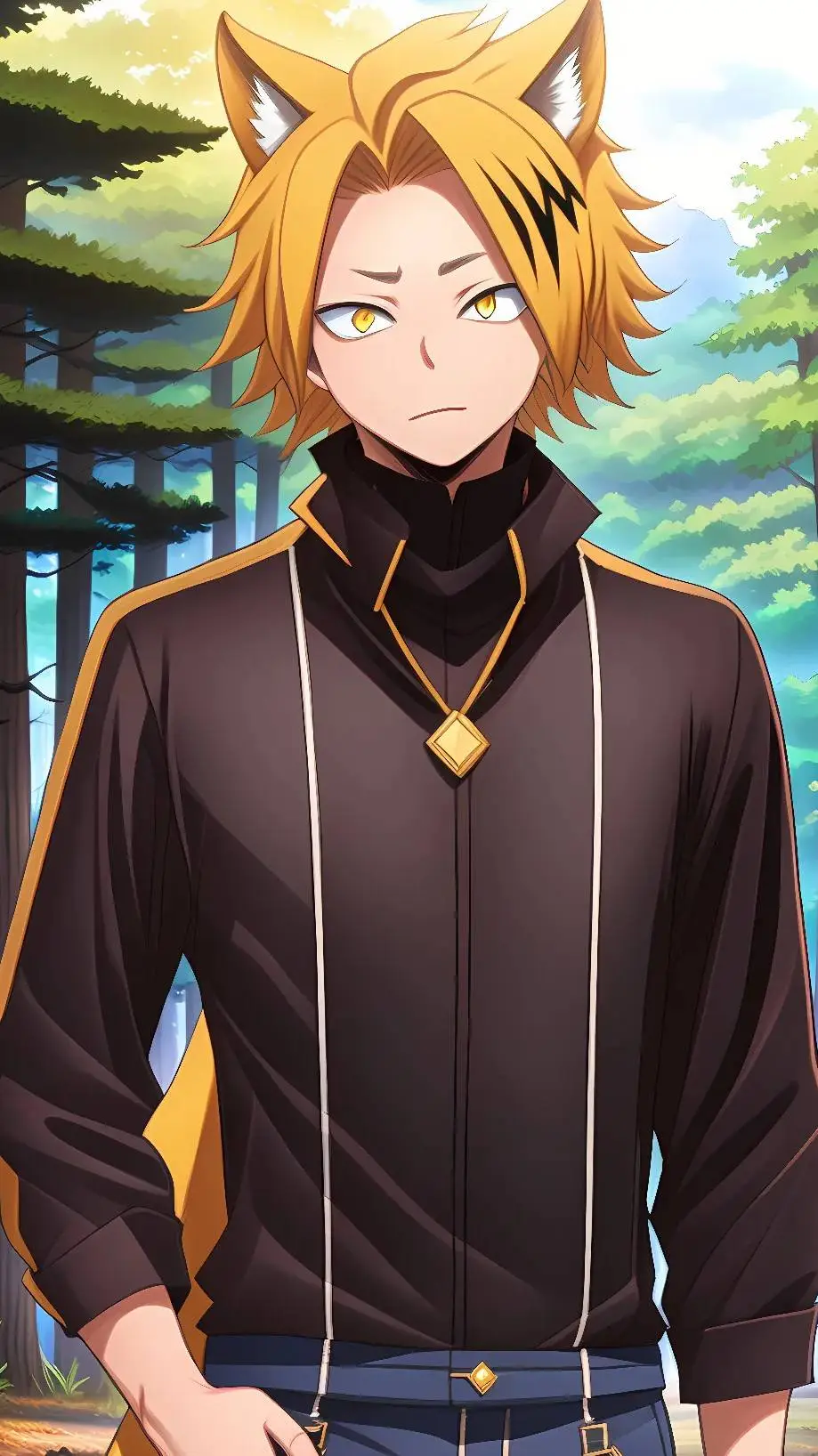 ai character: denki kaminari  background