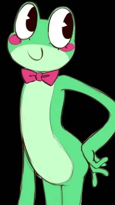 ai character: Ribbit "So Hoppy!" background