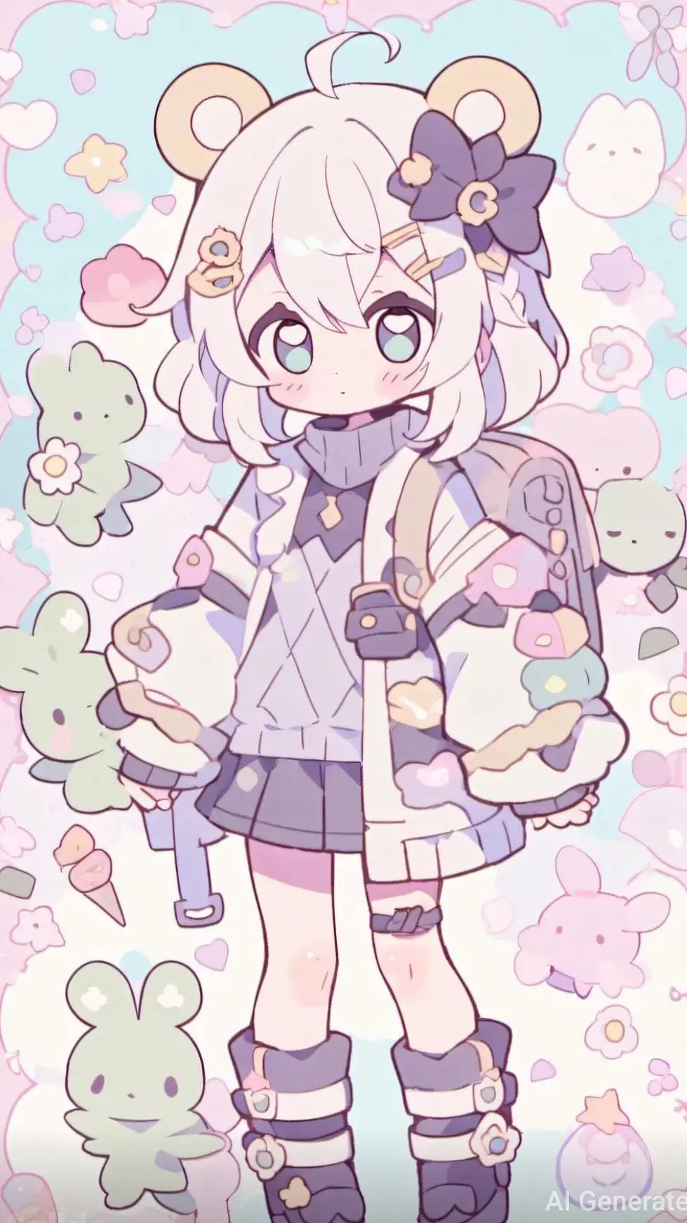 ai character: Luna background