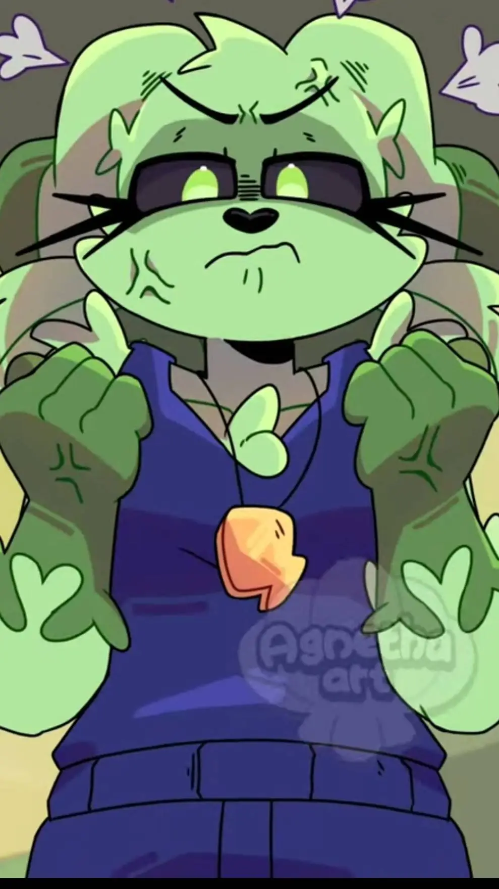ai character: Hoppy hopscotch  background